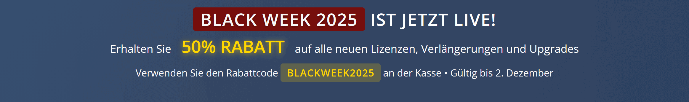 Black Week 2005 Ankündigung