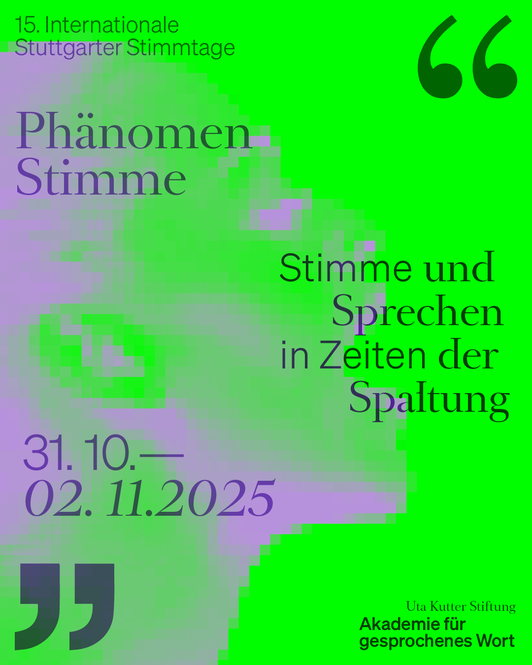 Stuttgarter Stimmtage 2025 Stuttgarter Stimmtage 2025