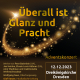 Plakat "Überall ist Glanz und Pracht". Adventkonzert mit AuditivVokal Dresden und Wolfgang Saus in Dresden 2023.