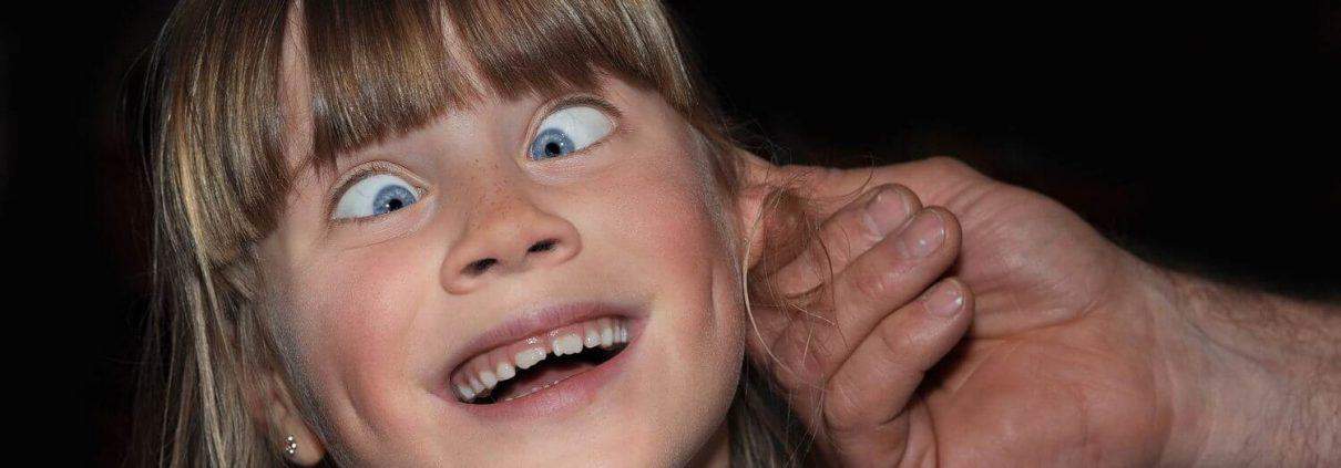 Turning a child's ear